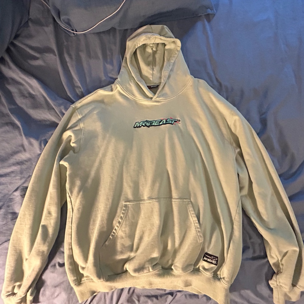 MrBeast Mint Green Hoodie